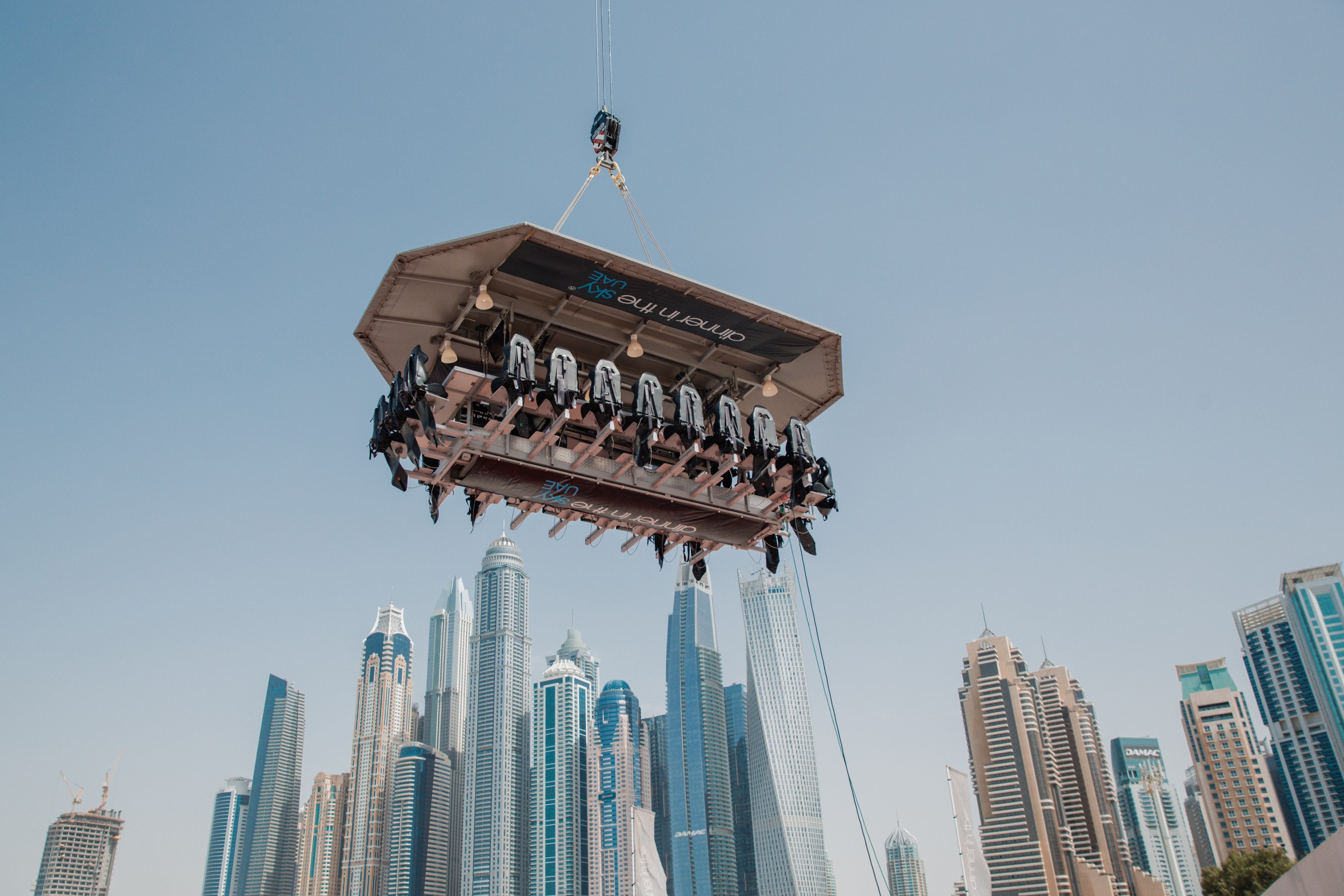 Dinner in the Sky in Dubai