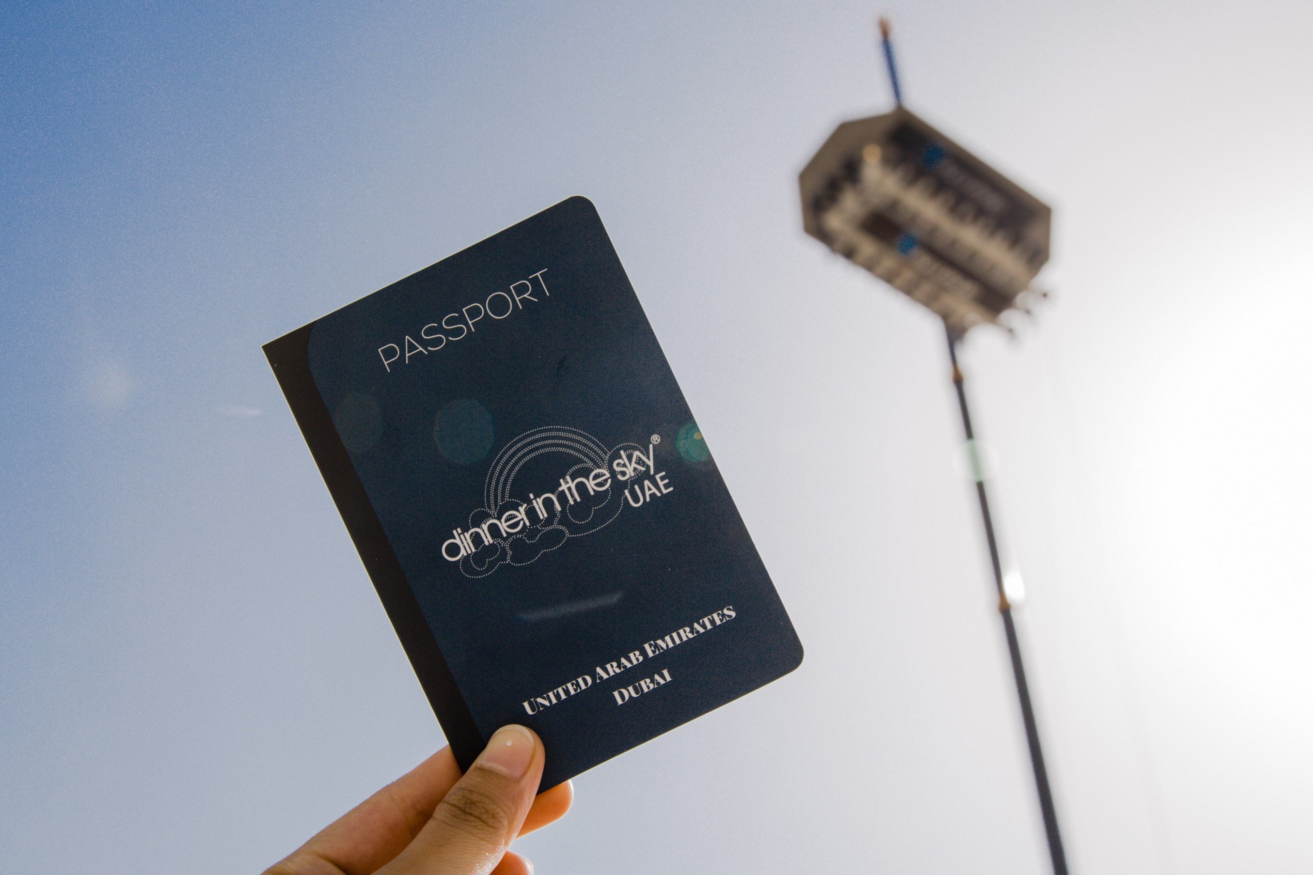 Menu of the most extraordinary Restaurant in Dubai Dinner in the Sky